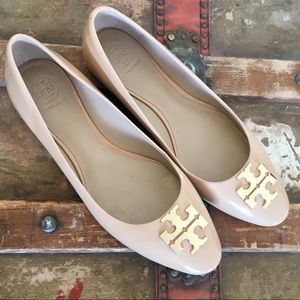 SOLD Tory Burch Raleigh Ballet Flats Natural Nude
